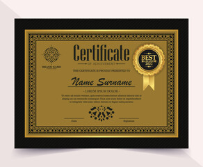 Wall Mural - Achievement certificate best award diploma