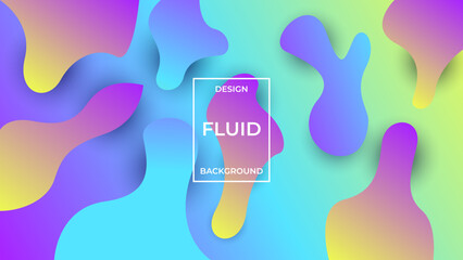 Sticker - Abstract Colorful Fluid Background For Banner, Website Backdrop, Flyer, Design Promotion And Business Presentation