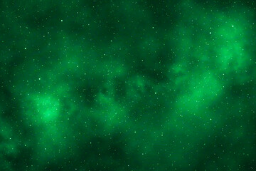 Wall Mural - green galaxy space background. starry night sky background. night sky with stars.