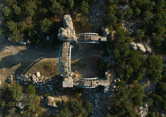 Poster - Alexandria Troas Ancient City Drone Video, Geyikli Canakkale, Turkey