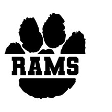 Rams Vector, Paw Svg, School Pride, Monogram Vector, Cut For Cricut And Silhoutte,