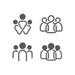 people icon linear pack, team leader icon, team leader icon illustration, team leader vector icon simple and modern linear design. Flat symbol