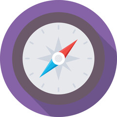 Sticker - Compass Vector Icon