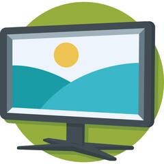 Wall Mural - Tv Vector Icon