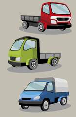 Poster - set of trucks