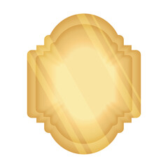 Sticker - gold frame icon