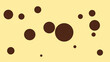 fundo/wallpaper formas circulares marrom e fundo amarelo - layout simples