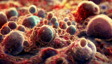 Cancer Cells On Tissue