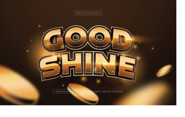 Gold Good shine Text Style Effect editable premium free download