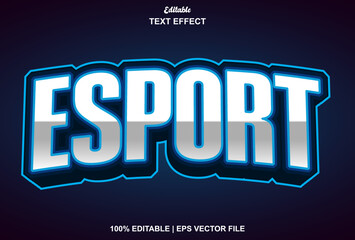 Wall Mural - e sport text effect and editable