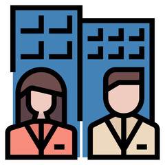 Sticker - employee icon