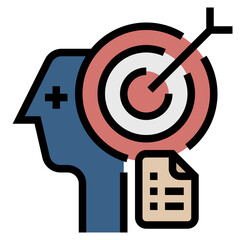 Sticker - objective icon