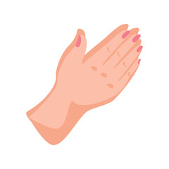 Poster - female hands icon