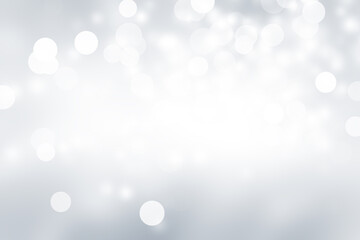 white snow blur abstract background. Bokeh Christmas blurred beautiful shiny Christmas lights