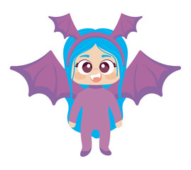 Sticker - girl vampire halloween