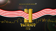 Patriot Day in the USA, We Will Never Forget Background With New York City outline golden design vector illustration.