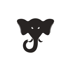 Sticker - elephant vector icon