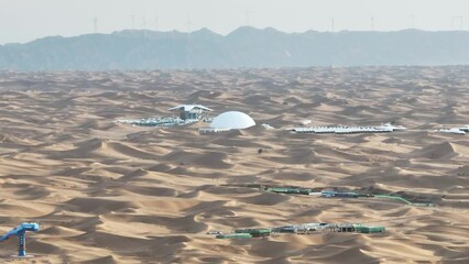 Canvas Print - Modern residential area in the desert