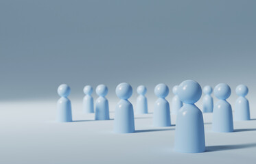 concept of human people resource management and recruitment business. social network connection. gro