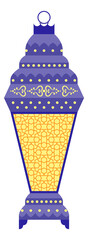 Sticker - Elegant lamp with decorative ornament. Classic lantern design