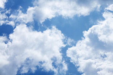 Wall Mural - blue sky with clouds