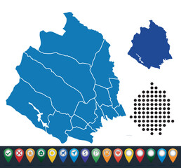 Poster - Set maps of Norrbotten County