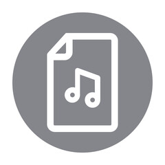 Poster - Audio, document, file, mp3 icon