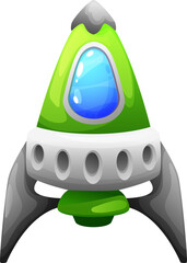 Wall Mural - fast rocket boost, rocketship startup or takeoff