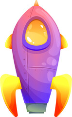 Wall Mural - launch of space rocket, flaming craft boost, ship