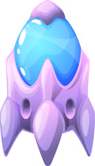 Wall Mural - rocketship, cartoon spacecraft, spaceship icon