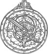 Elaborate inclinometer astronomical astrolabe icon