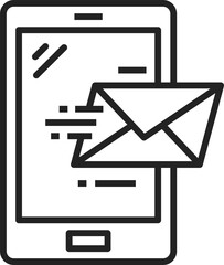 Aufkleber - Incoming email message notification on screen icon