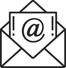 Aufkleber - Notification sms on screen incoming email message