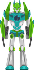 Poster - Robot kids toy isolated metal cyborg humanoid icon