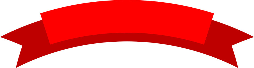 Wall Mural - Web page ribbon isolated scroll red banner tape