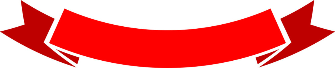Wall Mural - vintage band or tape, red ribbon price tag label