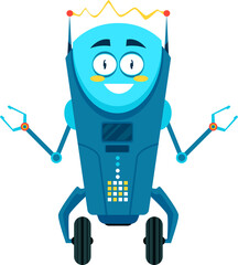 Leinwandbilder - Artificial intelligence future robot on two wheels