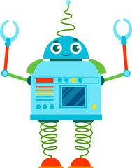 Leinwandbilder - Artificial intelligence future robot repair worker