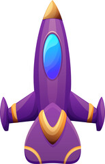 Wall Mural - rocketship cartoon spacecraft, galaxy starship