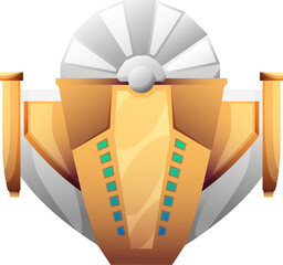 Wall Mural - launch of space rocket, flaming craft boost, ship