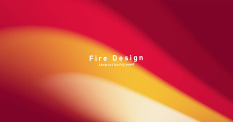 Wall Mural - Abstract fire blurred waves close up background. Vector illustration