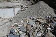 Mineralischer Schutt eines Abrisshauses