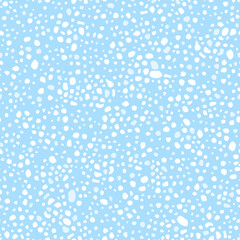 Wall Mural - White spots pattern on blue