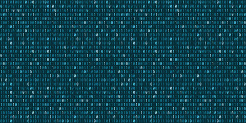 Binary code seamless vector background