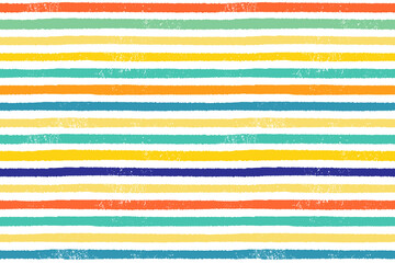 Wall Mural - Vector pattern - colorful hand made stripes