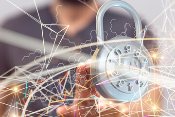 security data code digital in hand