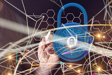 security data code digital in hand