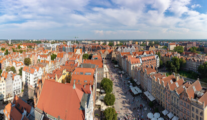 Wall Mural - Long Market and Rooftops in Gdansk