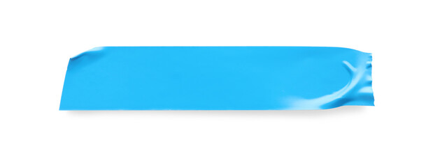 Poster - Piece of light blue insulating tape isolated on white, top view