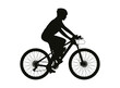 © Gustavo - Silhouette of a cyclist - Silhueta de ciclista MTB
